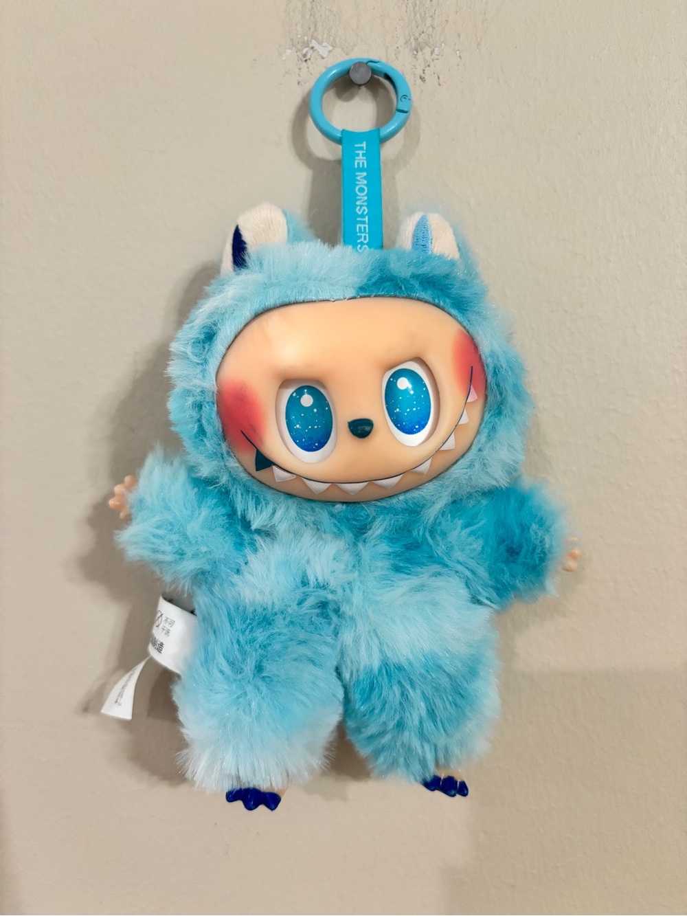 Blue Furry Monster (LaFUFU) Plush Keychain from Hallmark